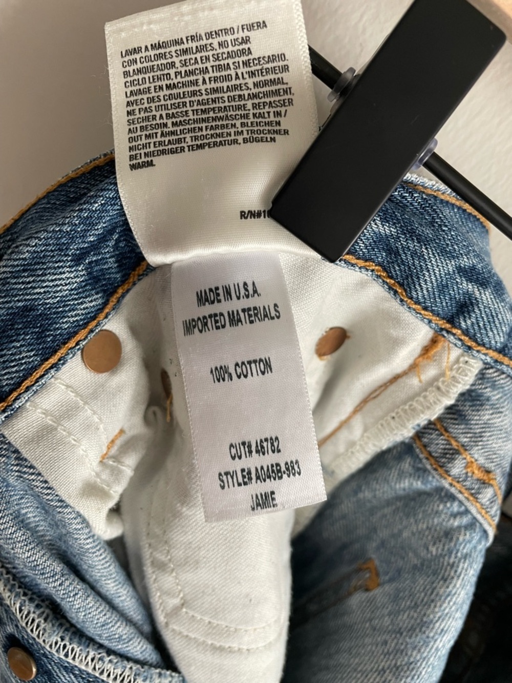 AGOLDE Jamie high-rise distressed skinny jeans raw hem 27 - Picture 9 of 9